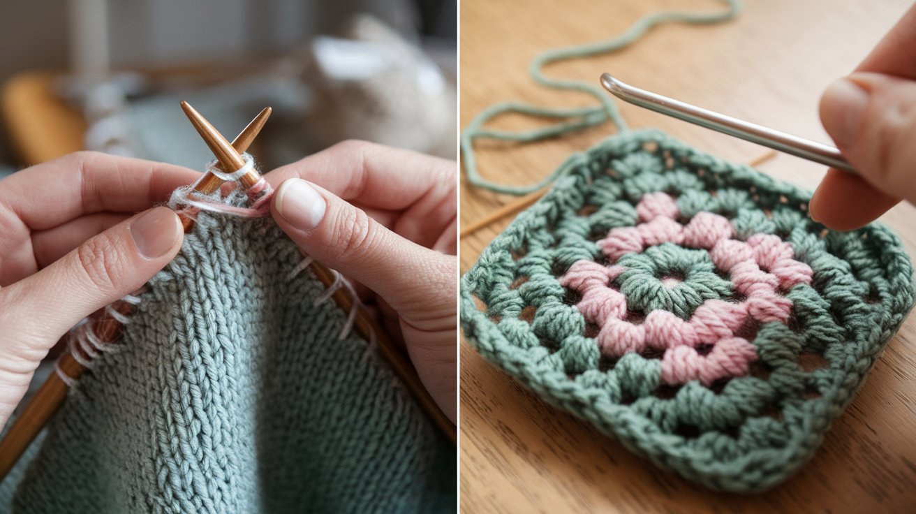 Knitting vs Crochet