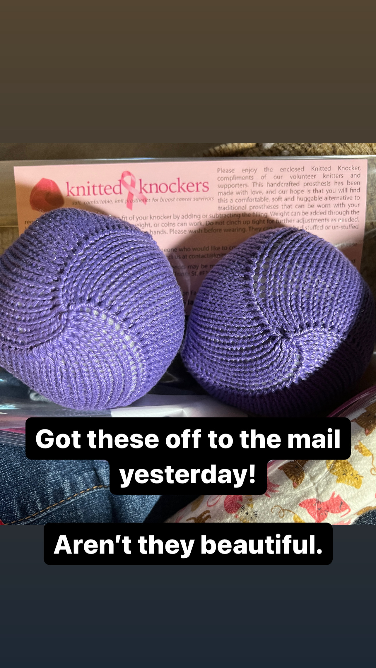 Knitted Knockers: How Handmade Breast Prosthetics Bring Comfort & Confidence