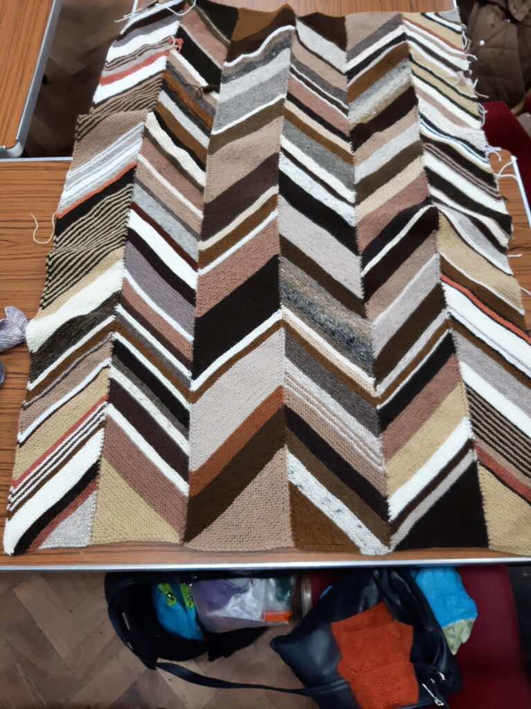 Jeni from London wanted a chevron design. 