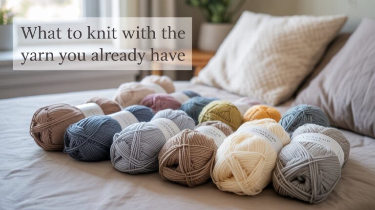 yarn skeins lined up