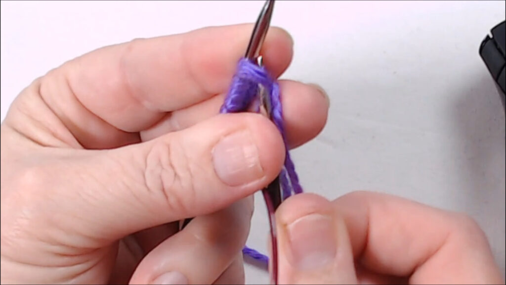 knit 2 together making the join