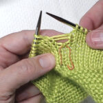 drop stitch on Knit side