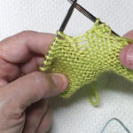 drop stitch on purl side